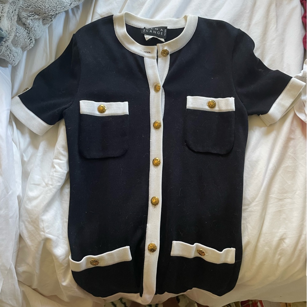 Rena Lange Button down knit mini dress